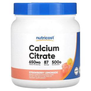 Nutricost,Calcium Citrate, Strawberry Lemonade, 17.6 oz (500