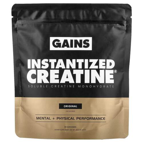 GAINS,Instantized Creatine®, Soluble Creatine Monohydrate, O