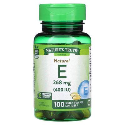 Nature's Truth 天然E400IU咀速溶软胶囊