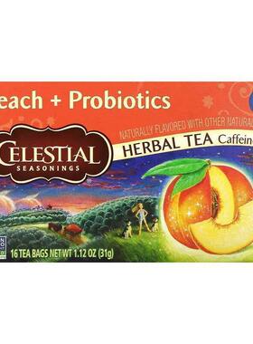 Celestial Seasonings益生菌草本茶无咖啡萃取独立茶包