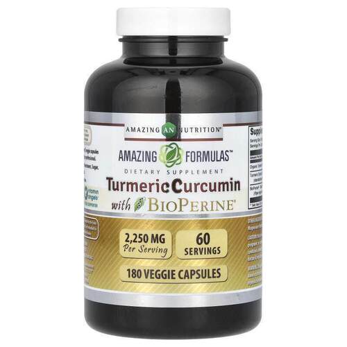 Amazing Nutrition姜黄素含黑胡椒素关节健康胶囊