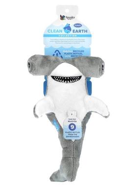 Spunky Pup,Clean Earth Plush, Large Hammerhead Shark, 1 Toy