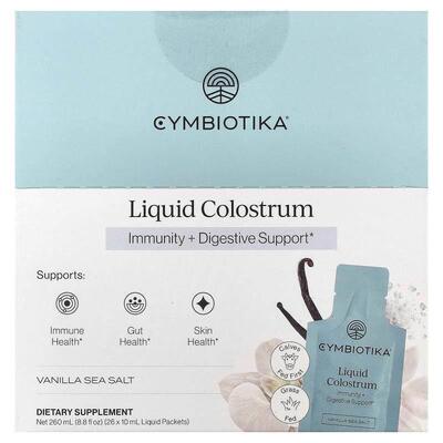 Cymbiotika,Liquid Colostrum, Vanilla Sea Salt, 26 Liquid Pac
