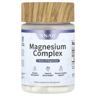 Snap Supplements,Magnesium Complex, 60 Capsules