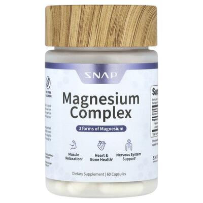 Snap Supplements,Magnesium Complex, 60 Capsules