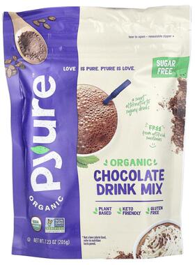 Pyure,有机巧克力饮品混合物，生酮，无糖，7.23 盎司（205 克）