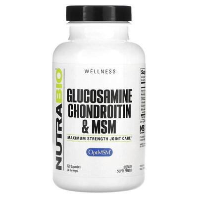 Nutrabio Labs,Glucosamine Chondroitin &amp;amp; MSM, 120
