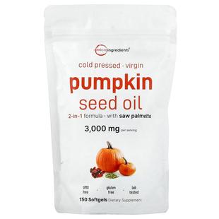 Micro Ingredients,Pumpkin Seed Oil, Cold Pressed, 150 Softge