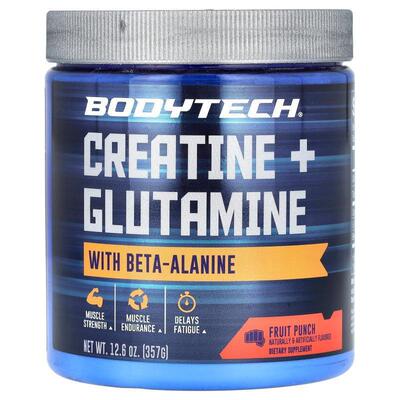BodyTech,Creatine + Glutamine With Beta-Alanine, Unflavored,
