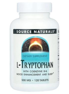 源美,L-Tryptophan With Coenzyme B-6, 120 Tablets