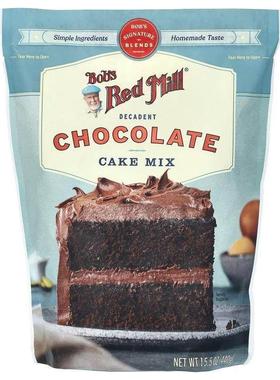 鲍勃红磨坊,Decadent Chocolate Cake Mix, 15.5 oz (440 g)