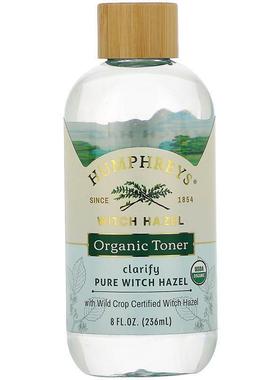 Humphreys,金缕梅，玫瑰无酒精爽肤水，舒缓肌肤，8 盎司（236 毫