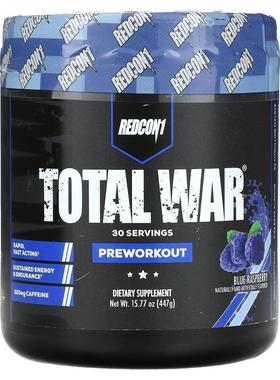 Redcon1,Total War, Pre-Workout, Blue Raspberry, 15.77 oz (44