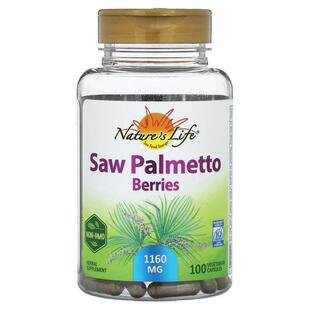 Nature's Life,Saw  Palmetto Berries, 580 mg, 100 Vegetarian