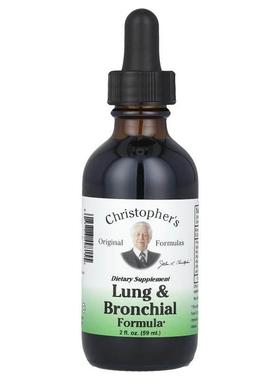 Christopher's Original Formulas,肺部和支气管健康日常素食滴剂