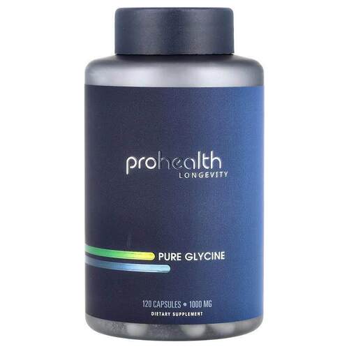 ProHealth Longevity,Pure Glycine, 1,000 mg, 120 Capsules