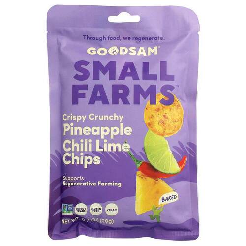 GoodSam PBC，Small Farms™，脆脆薯片，菠萝酸橙，0.7盎司（20克