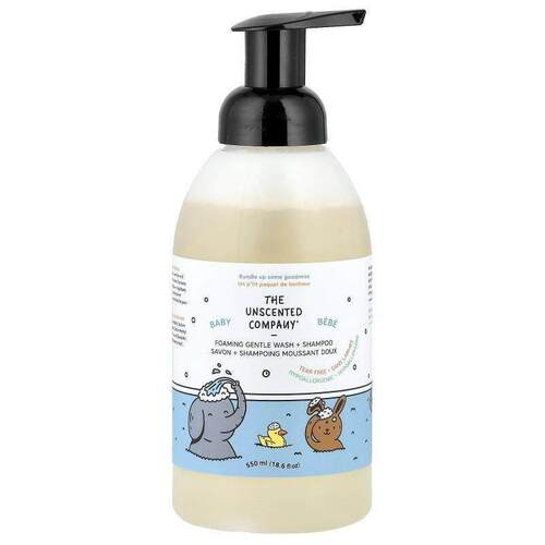 The Unscented Company,Baby, Foaming Gentle Wash + Shampoo, F