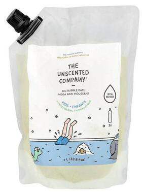 The Unscented Company,儿童大泡泡浴，补充装，无香型，33.8 液1