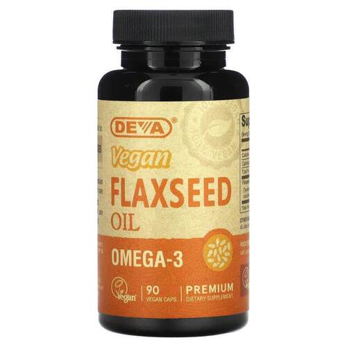 Deva,优质全素亚麻籽油，90 粒全素胶囊
