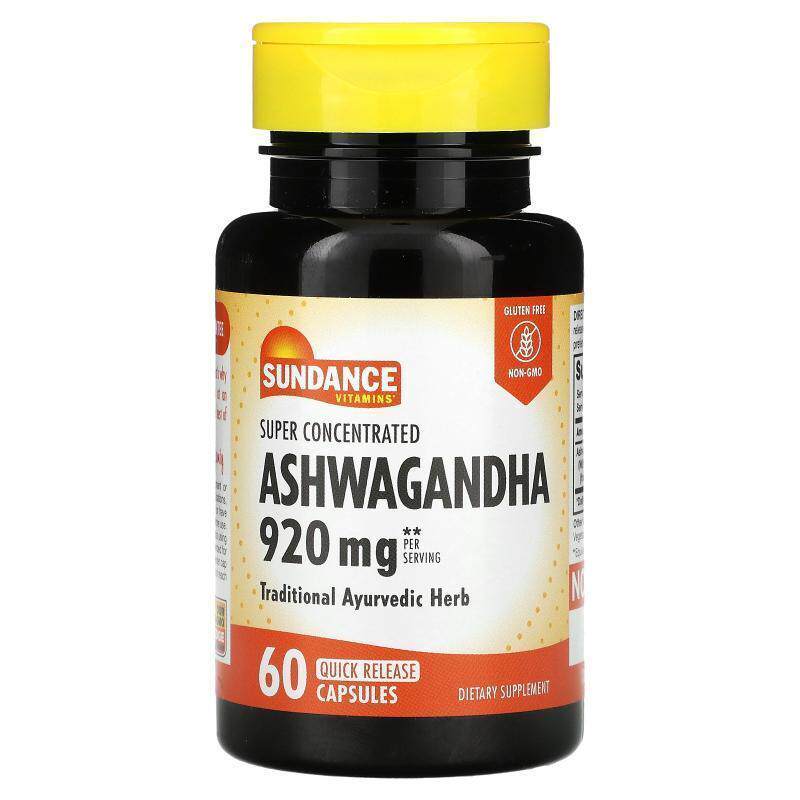 Sundance,Super Concentrated Ashwagandha, 460 mg, 60 Quick Re