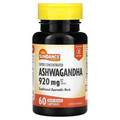 Sundance,Super Concentrated Ashwagandha, 460 mg, 60 Quick Re
