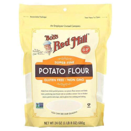 鲍勃红磨坊,Super-Fine Potato Flour, 1 lb 8 oz (680 g)