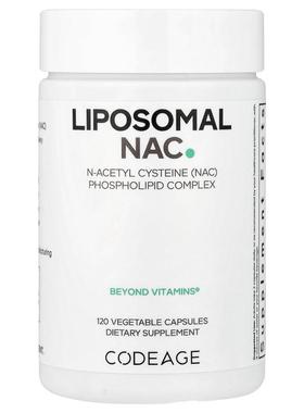 Codeage,Liposomal NAC, 120 Vegetable Capsules (450 mg per Ca