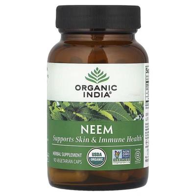 Organic India有机草本印楝皮肤健康抵抗帮助膳食补剂