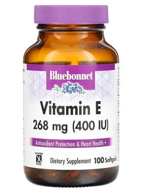 Bluebonnet Nutrition,生育酚乙酸酯，268 毫克（400 国际单位）5