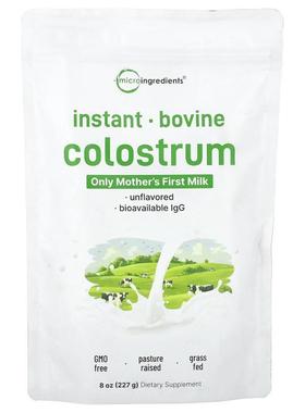 Micro Ingredients,Instant Bovine Colostrum, Unflavored, 8 oz