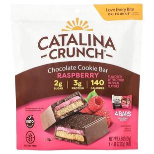 Catalina Crunch,巧克力曲奇棒，树莓味，4 根，每根 1.16 盎司（
