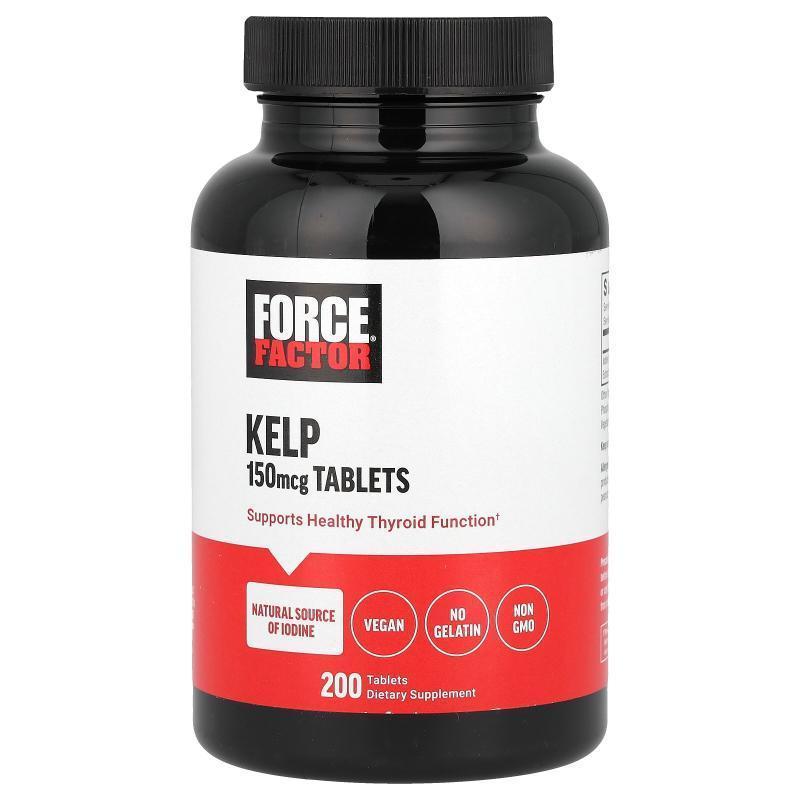 Force Factor,Kelp, 150 mcg, 200 Tablets