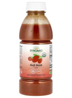 Dynamic Health,Goji Gold, Certified Organic Goji 100% Juice,