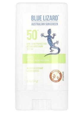 澳洲蓝蜥蜴,Kids, Mineral Sunscreen Stick, SPF 50+, 0.5 oz (1