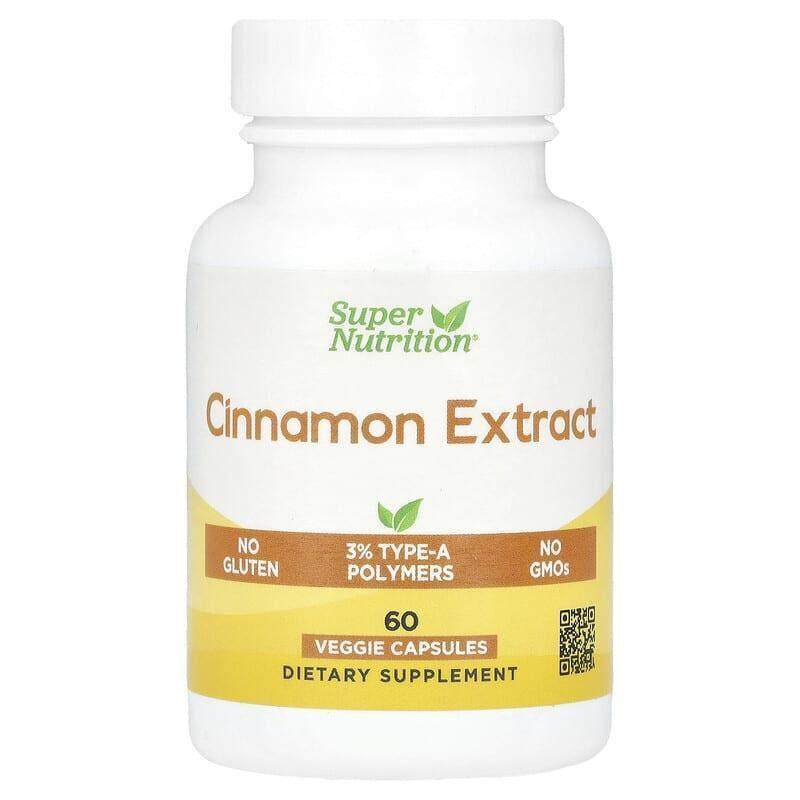 Super Nutrition,肉桂提取物，60 粒素食胶囊