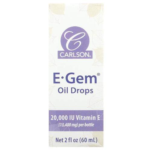 Carlson,E•Gem Oil Drops, 2 fl oz