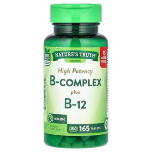 Nature's Truth,High Potency B-Complex Plus B-12, 165 Tablets