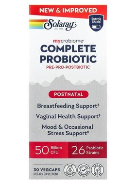 Solaray,Mycrobiome® Complete Probiotic, Postnatal