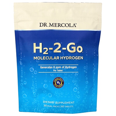 Dr. Mercola/Mercola博士H2-2-Go分子氢30个双份包电解质与补水