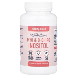 SMNutrition,MYO & D-Chiro Inositol, 120 Capsules