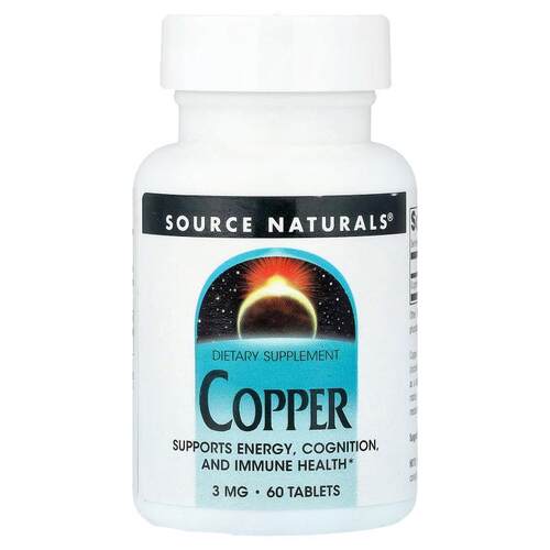 源美,Copper, 3 mg, 60 Tablets