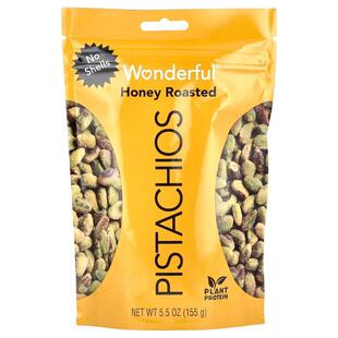 Wonderful Pistachios,Honey Roasted, No Shells, 5.5 oz (155 g