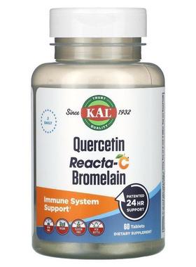 KAL,Quercetin Reacta-C Bromelain, 60 Tablets