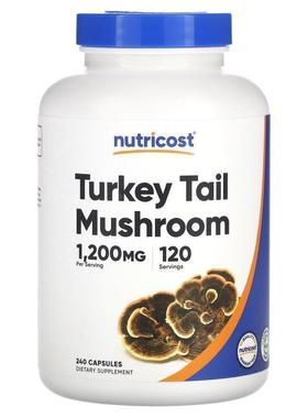 Nutricost,Turkey Tail Mushroom, 600 mg, 240 Capsules