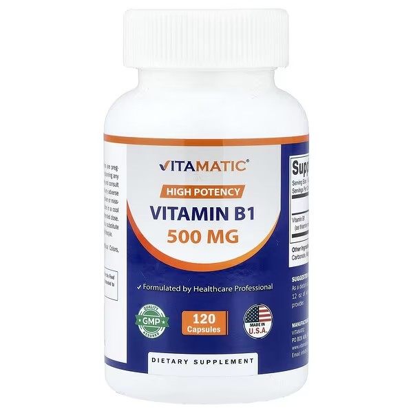 Vitamatic维生素B1膳食补剂营养神经Vb1硫胺素