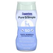 Pure Simple Coppertone 全矿物质抗晒 SPF 液量盎