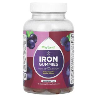 Phytoral,Iron Gummies with Vitamin C &amp;amp;amp; Vitam