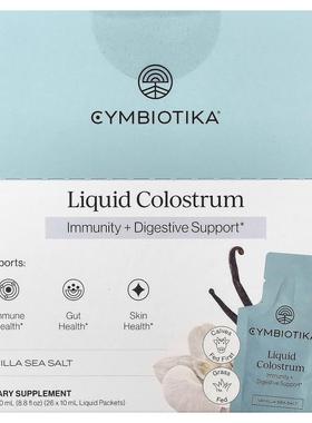 Cymbiotika,Liquid Colostrum, Vanilla Sea Salt, 26 Liquid Pac