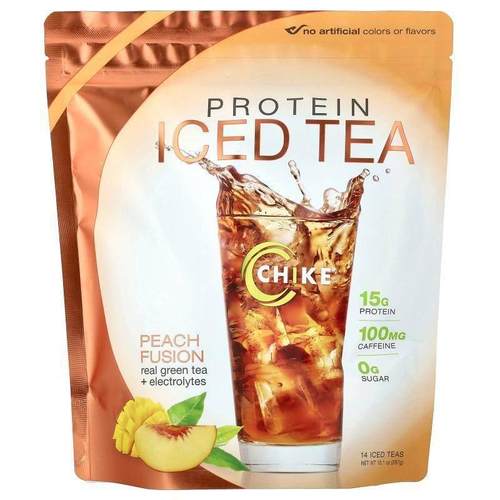 Chike Nutrition,Protein Iced Tea, Peach Fusion, 10.1 oz (287